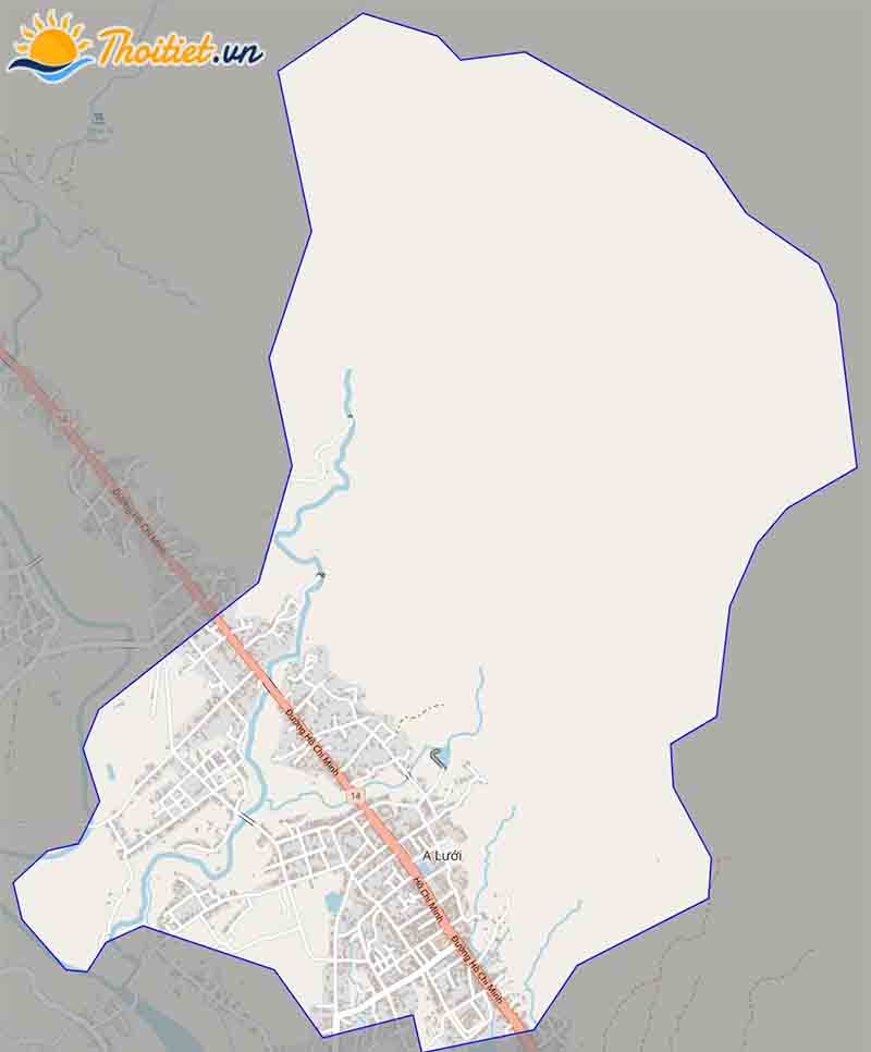 bản đồ giao thông thị trấn A Lưới