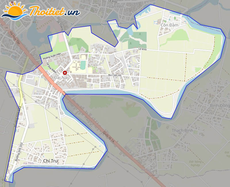 Bản đồ giao thông của phường Đại Nài