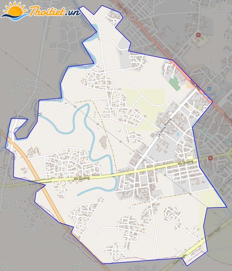 Bản đồ giao thông của phường Thạch Linh