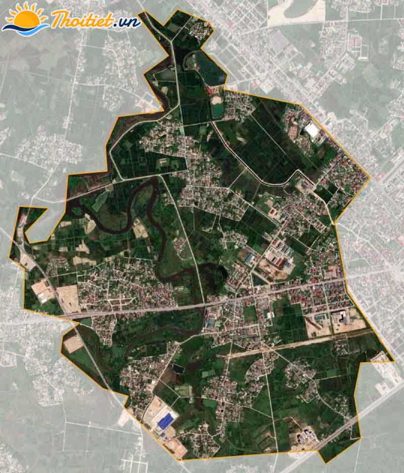 Bản đồ vệ tinh của phường Thạch Linh