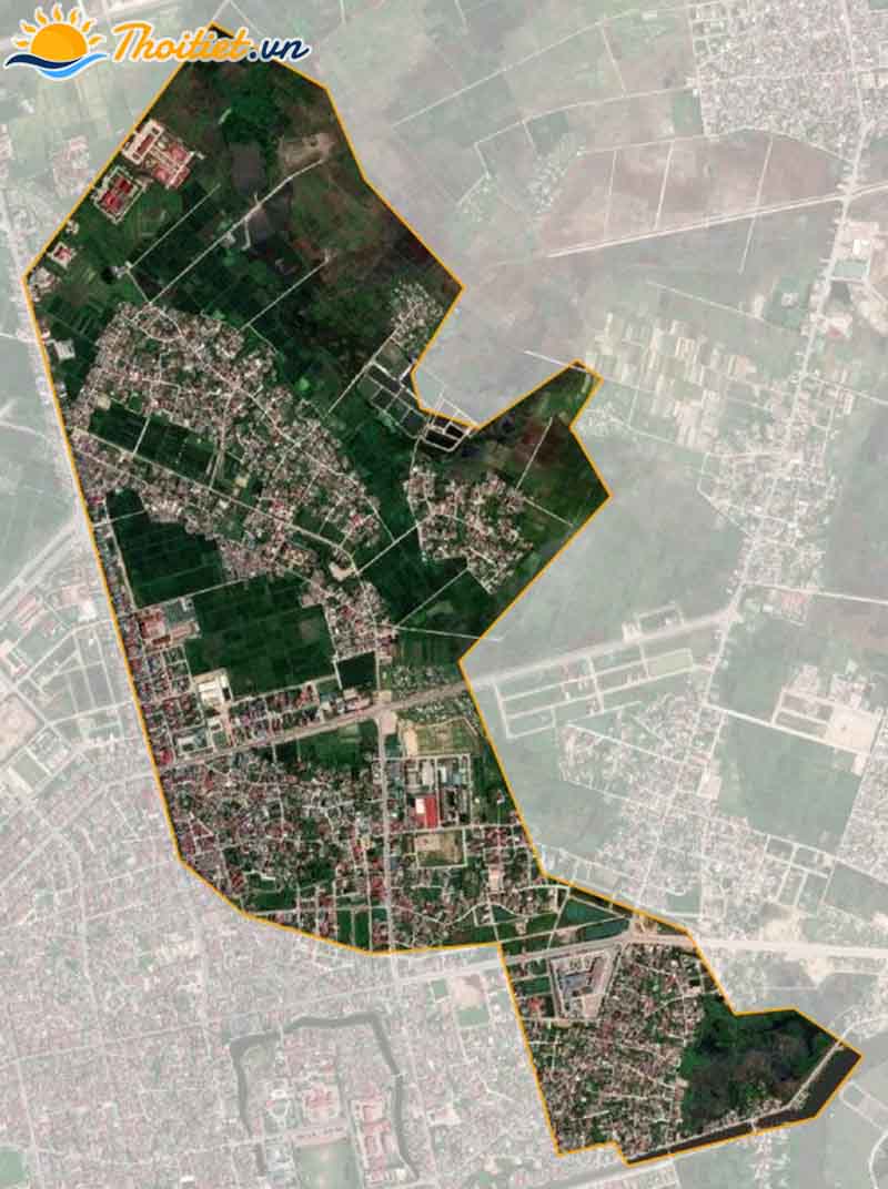 Bản đồ vệ tinh của phường Thạch Quý