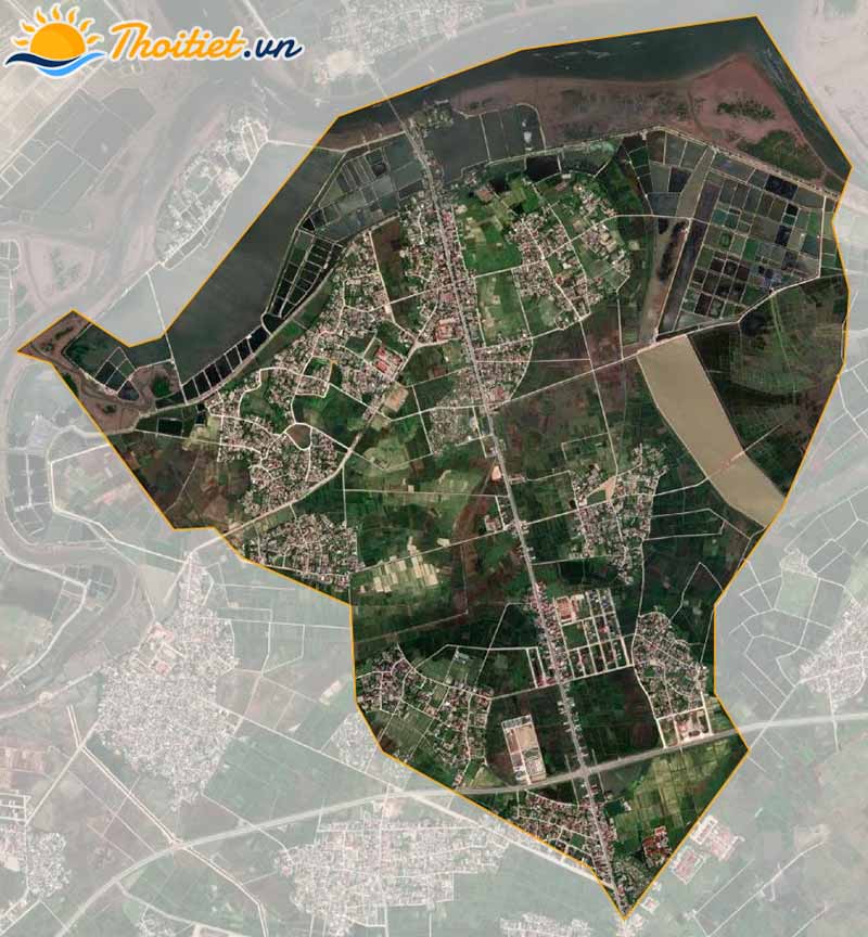 Bản đồ vệ tinh của xã Thạch Hạ