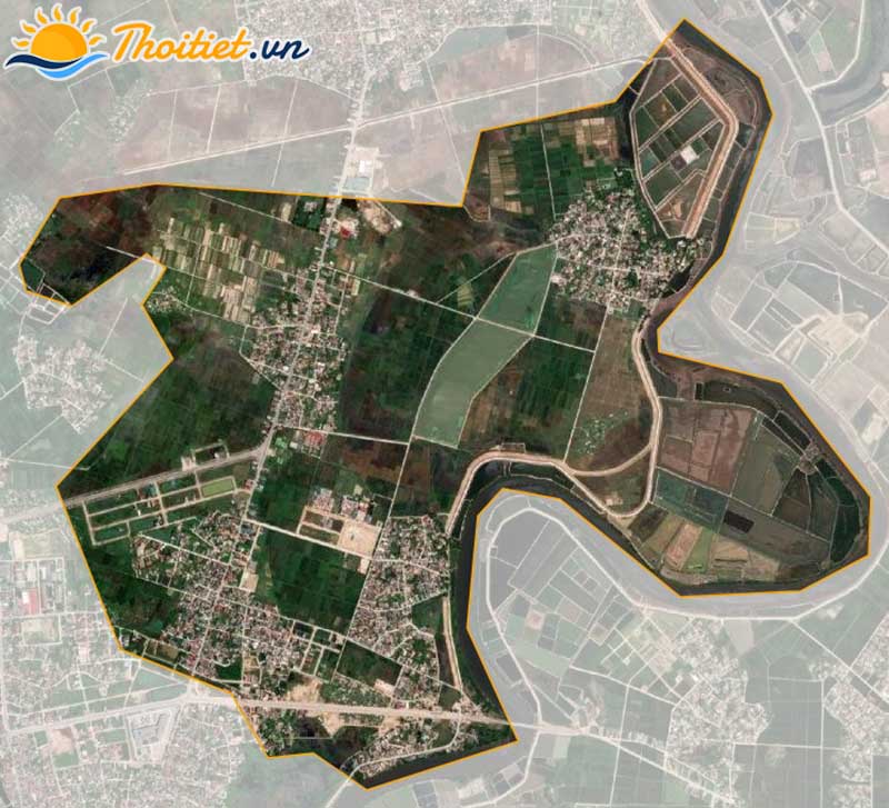 Bản đồ vệ tinh của xã Thạch Hưng