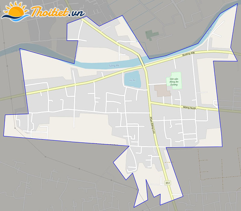 Bản đồ giao thông của thị trấn An Lão