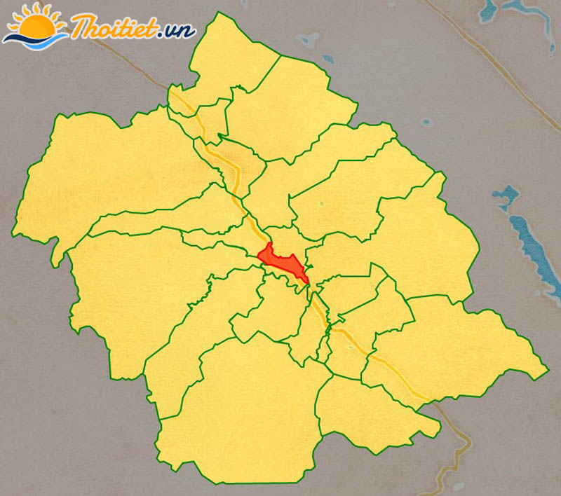 Bản đồ địa giới, vị trí của thị trấn Hương Khê