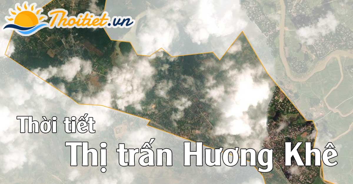 Thị trấn Hương Khê hôm nay có nhiều mây