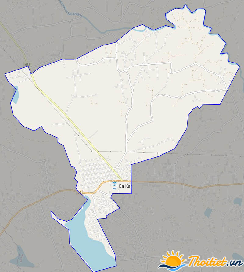 Bản đồ giao thông của thị trấn Ea Kar