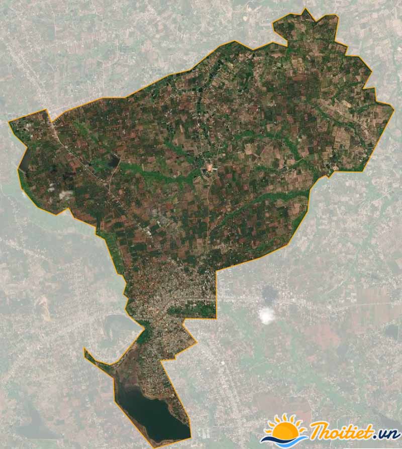 Bản đồ vệ tinh của thị trấn Ea Kar