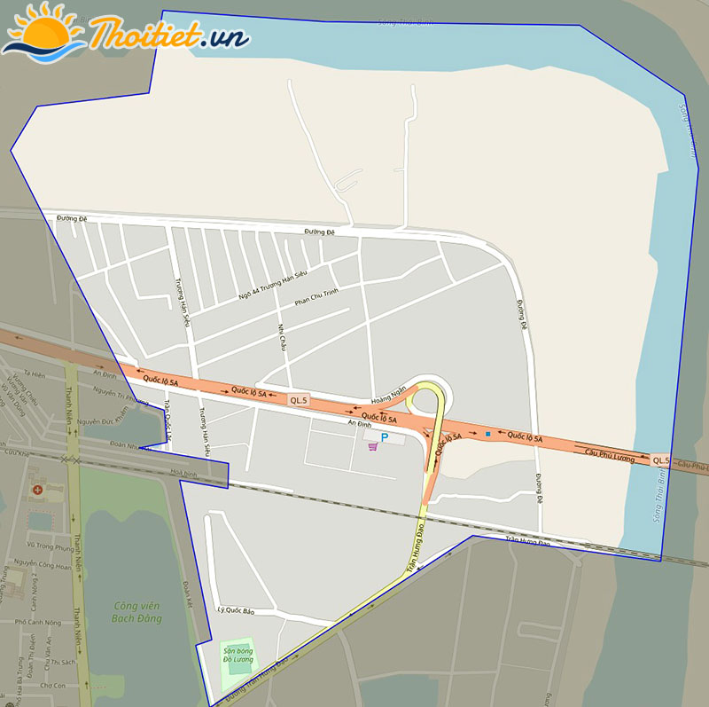 Bản đồ giao thông phường Nhị Châu