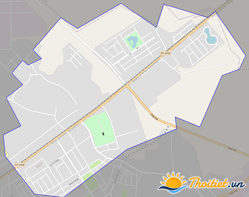 Bản đồ giao thông phường Xương Giang