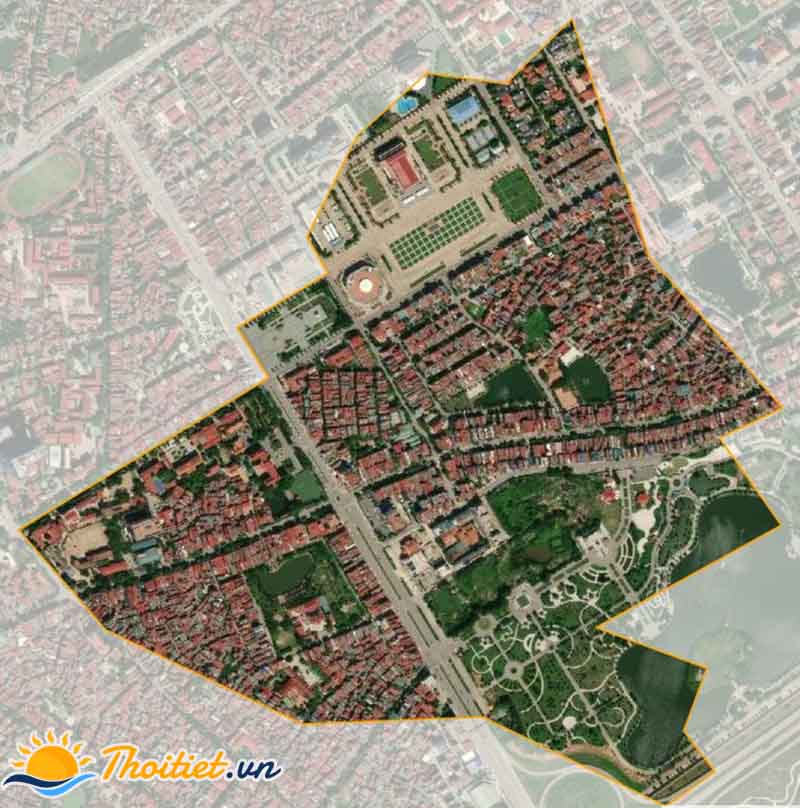 Bản đồ vệ tinh phường Hoàng Văn Thụ