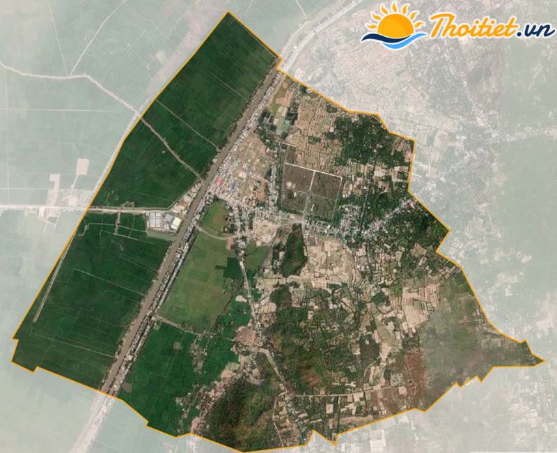 Bản đồ vệ tinh của thị trấn Tịnh Biên