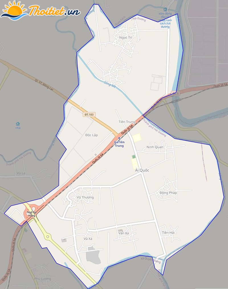 Bản đồ giao thông phường Ái Quốc