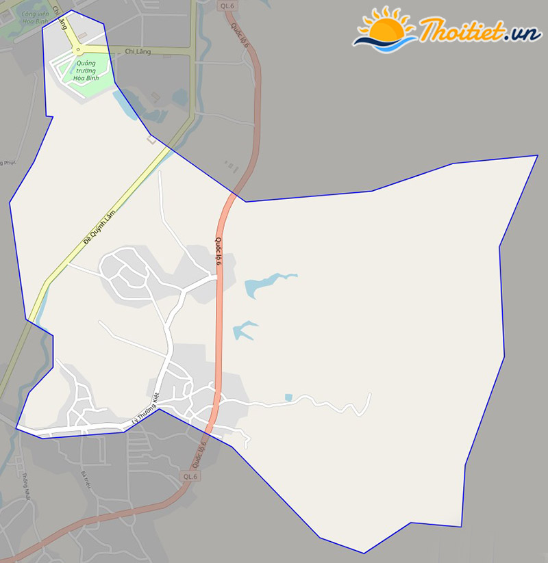 Bản đồ giao thông của phường Dân Chủ