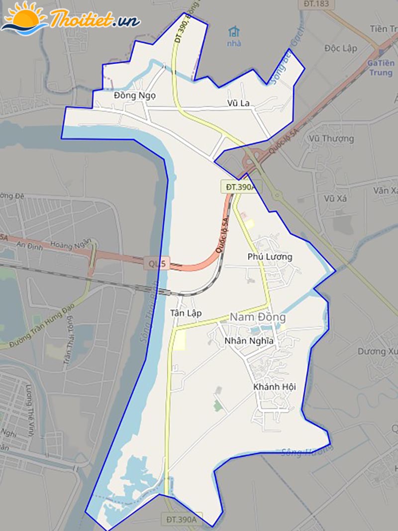 Bản đồ giao thông phường Nam Đồng