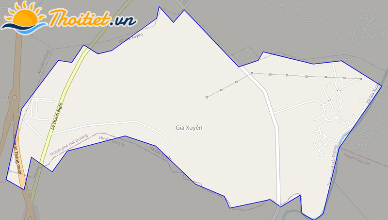 Bản đồ giao thông xã Gia Xuyên