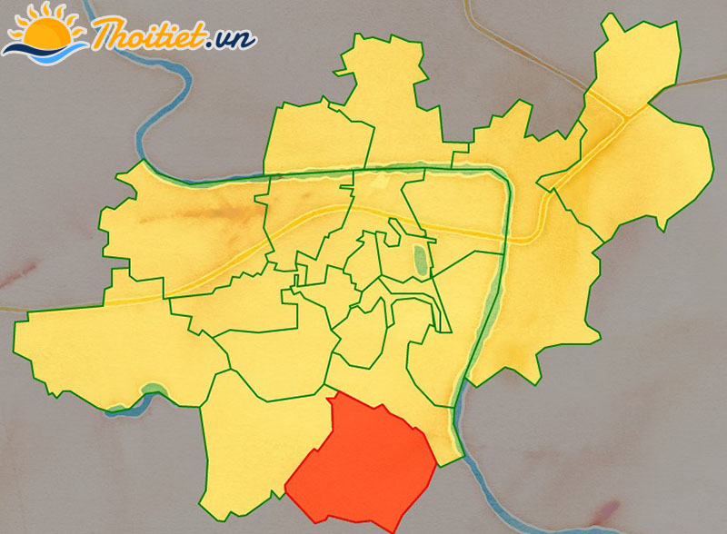 Bản đồ vị trí phường Tân Hưng