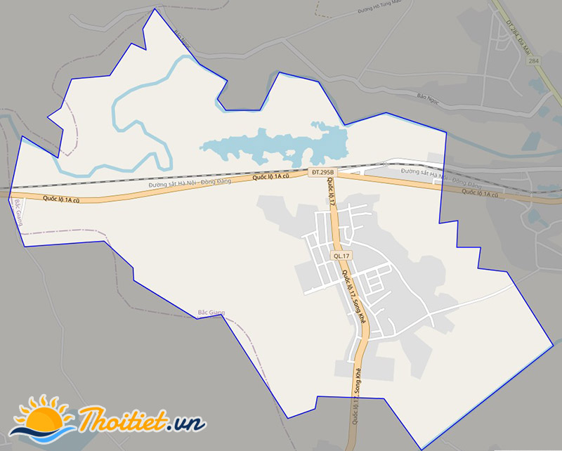 Bản đồ giao thông xã Tân Mỹ