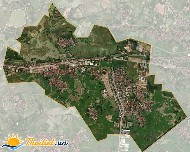 Bản đồ vệ tinh xã Tân Mỹ