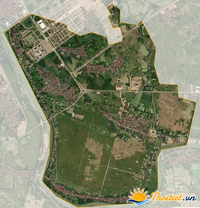 Bản đồ vệ tinh xã Tân Tiến