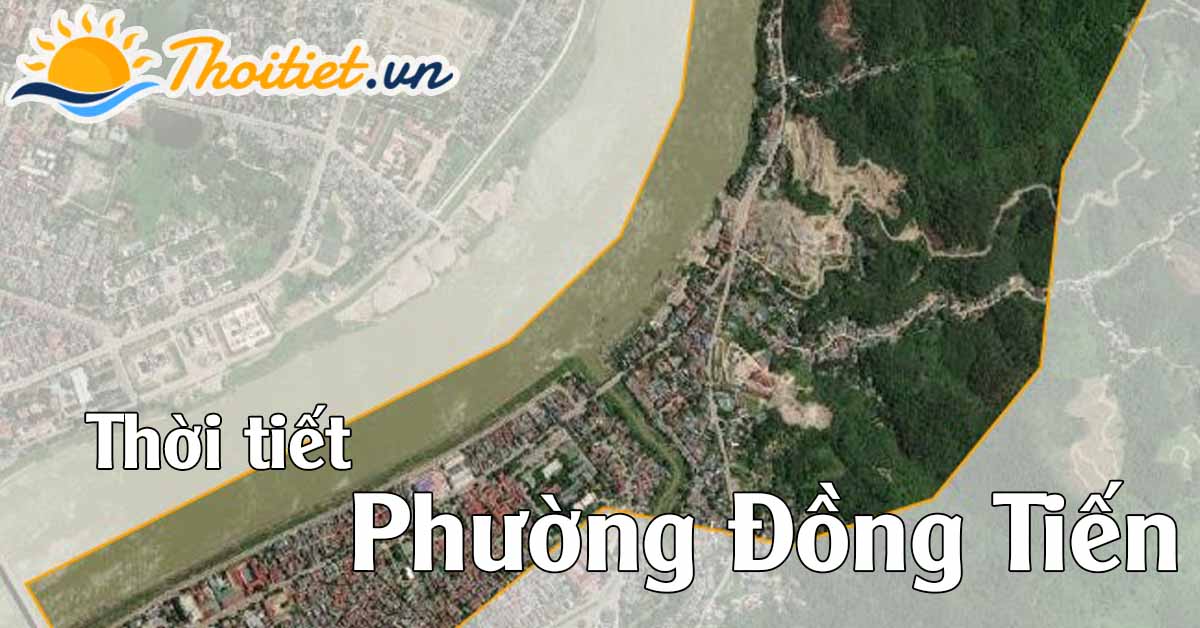 Phường Đồng Tiến hôm nay có nhiều mây
