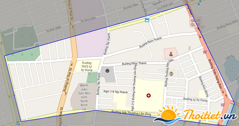 Bản đồ giao thông phường Phúc Thành