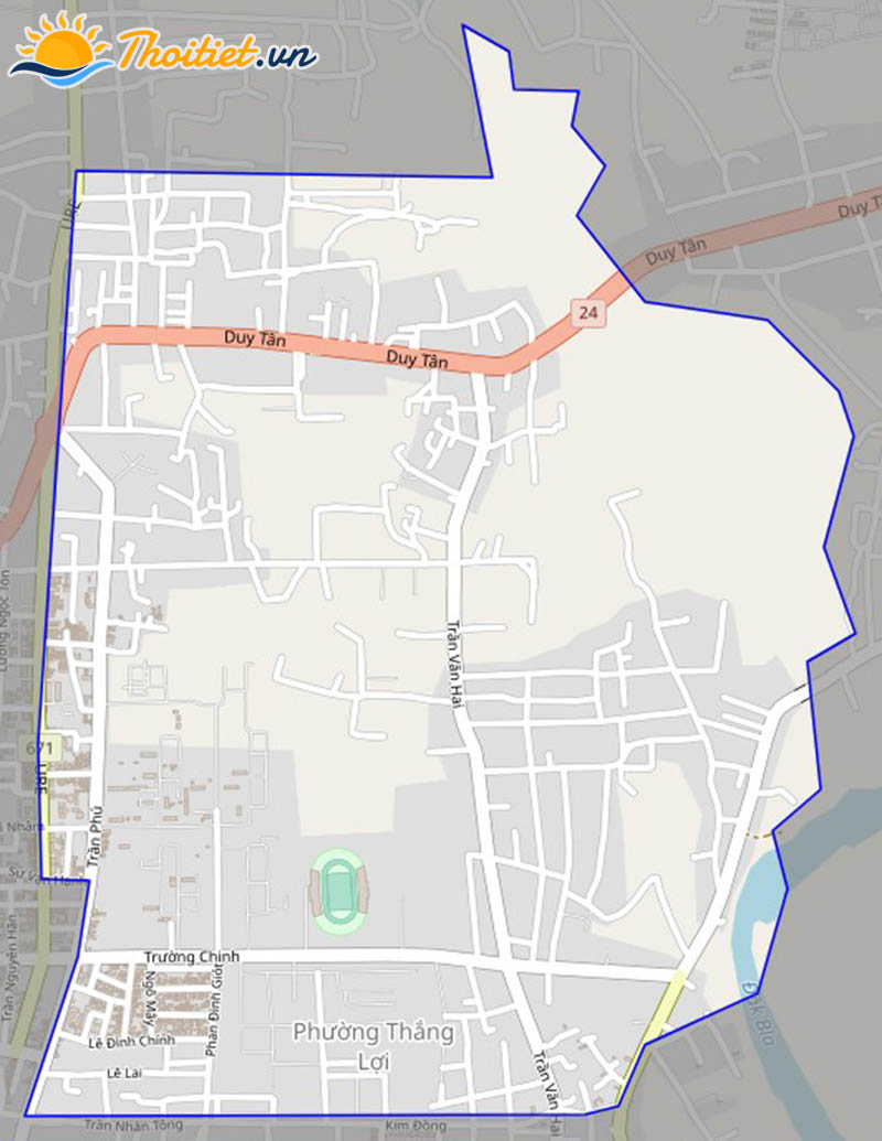 Bản đồ giao thông của phường Trường Chinh