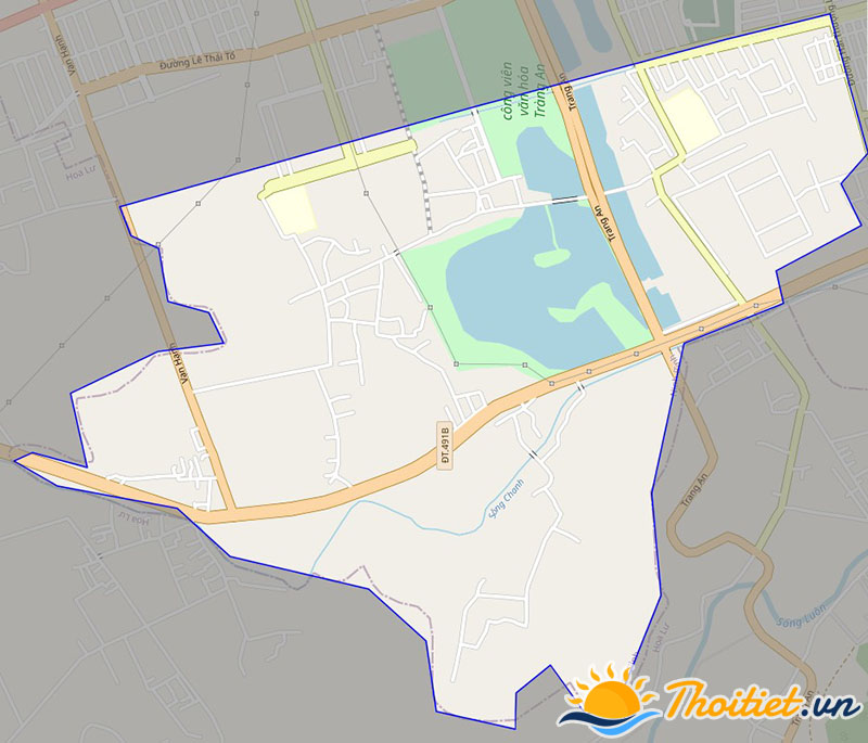 Bản đồ giao thông của xã Ninh Nhất