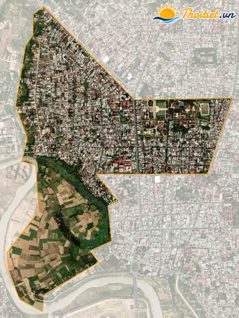 Bản đồ vệ tinh của phường Quang Trung