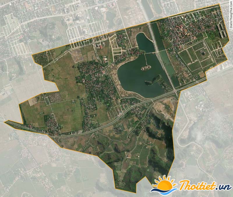 Bản đồ vệ tinh của xã Ninh Nhất