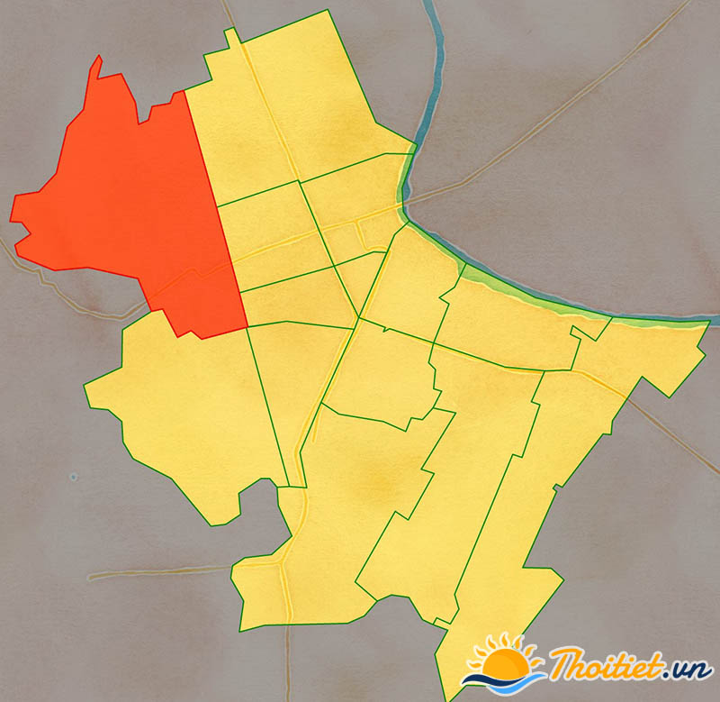 Bản đồ địa giới của xã Ninh Nhất