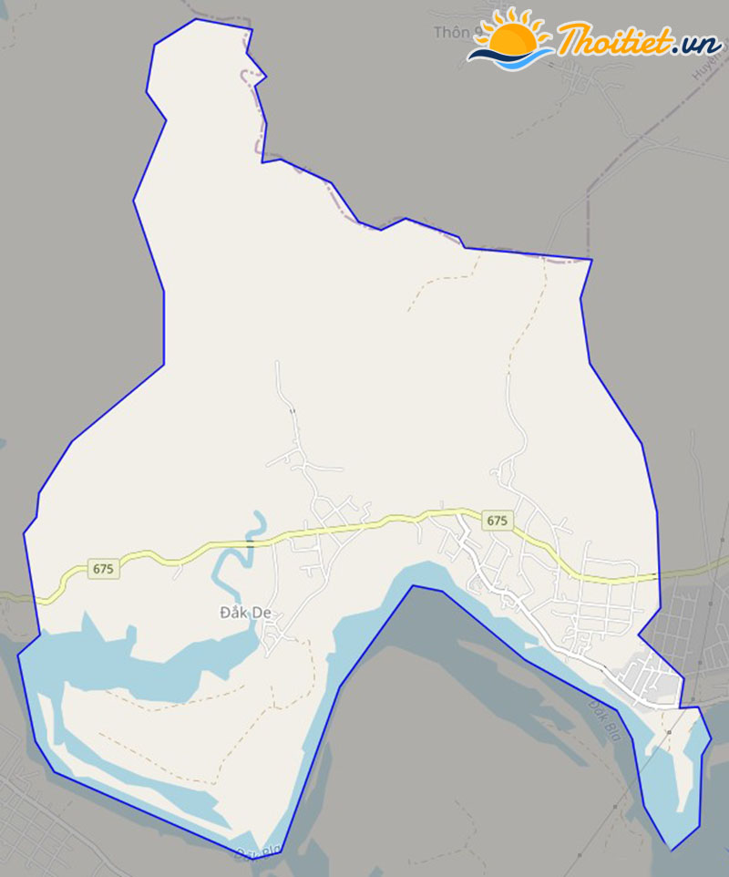 Bản đồ giao thông của xã Ngọk Bay