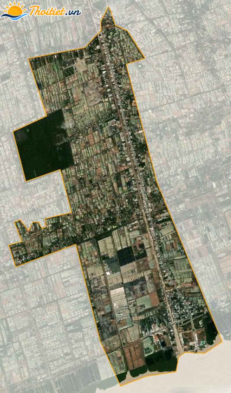 Phường Nhà Mát nhìn từ vệ tinh