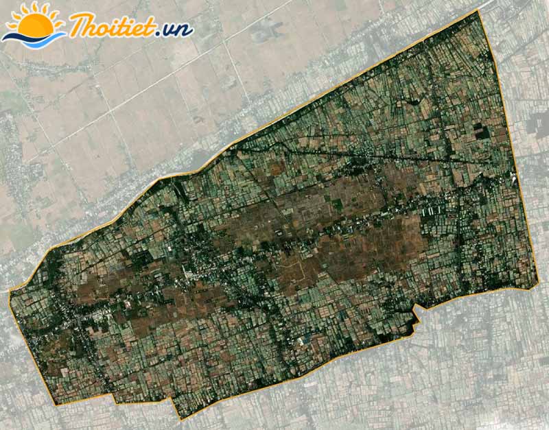  Xã Vĩnh Trạch nhìn từ vệ tinh
