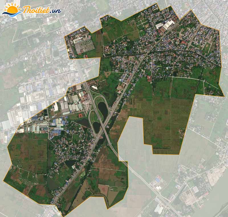 Bản đồ vệ tinh xã Lộc An