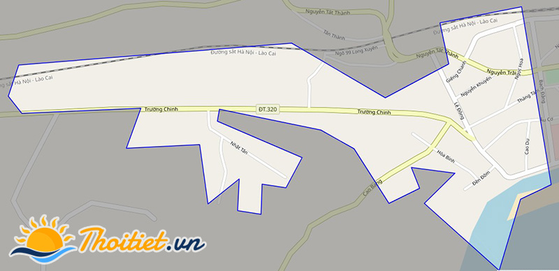 Bản đồ giao thông phường Âu Cơ