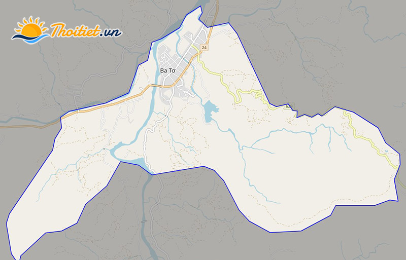 Bản đồ giao thông thị trấn Ba Tơ