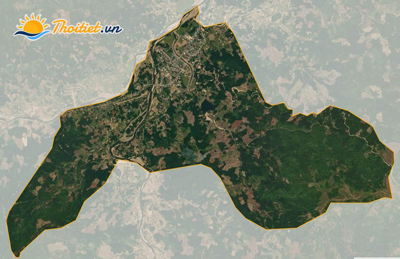 Bản đồ vệ tinh thị trấn Ba Tơ
