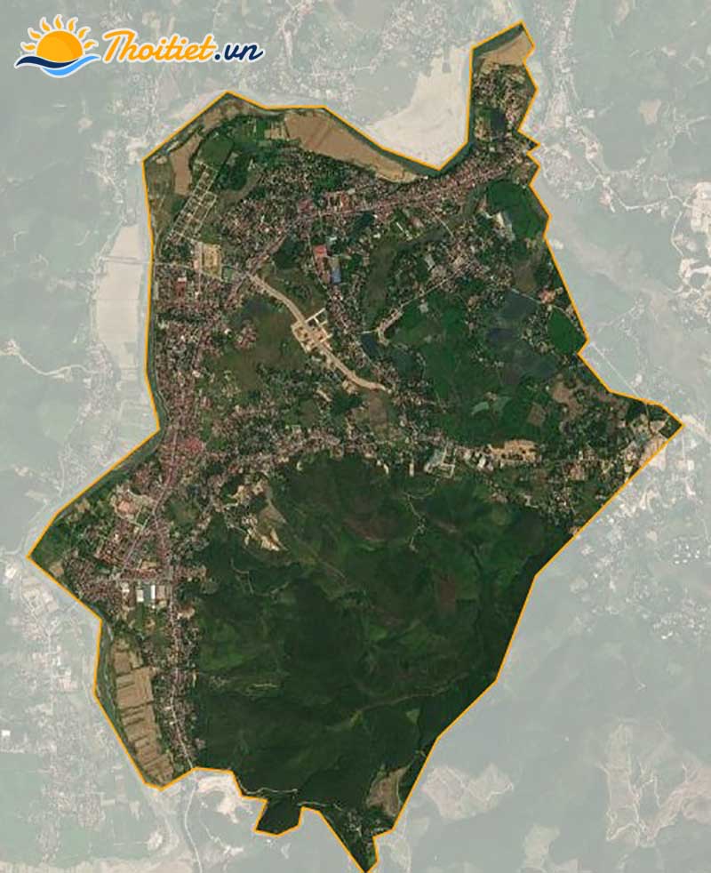 Bản đồ vệ tinh của thị trấn Thanh Sơn