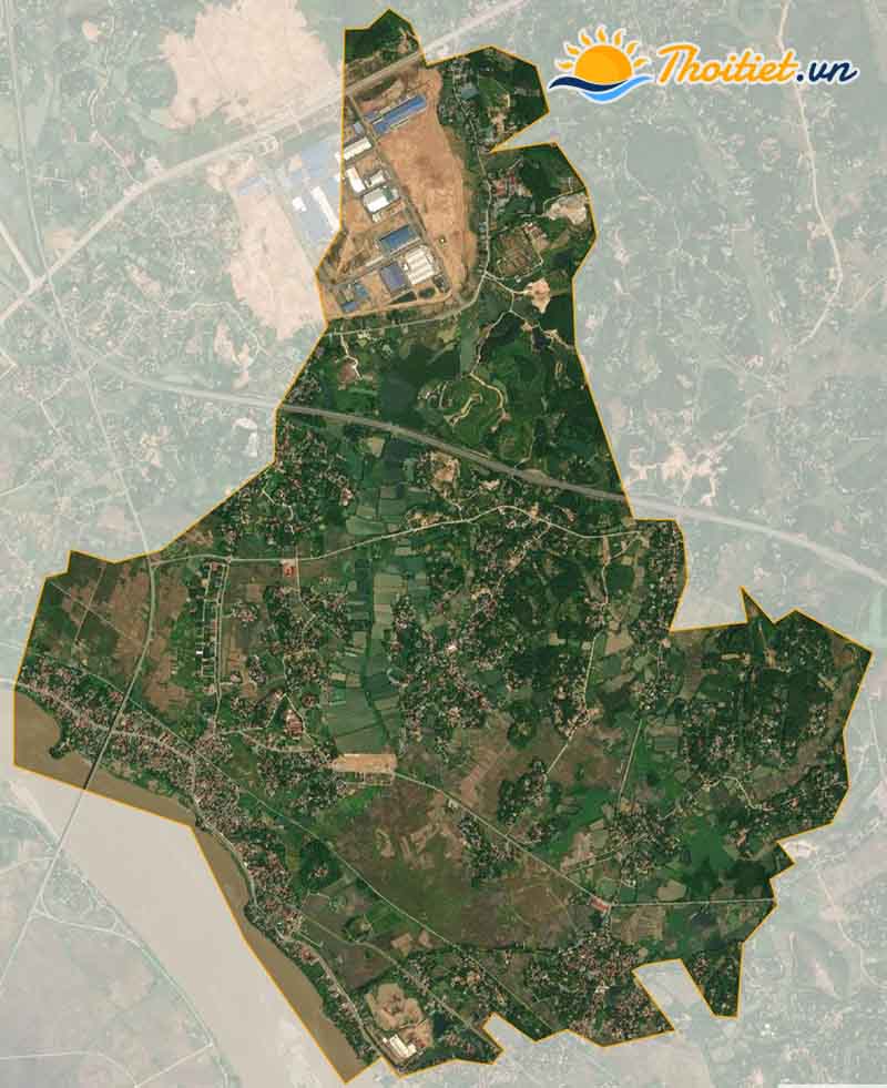 Bản đồ vệ tinh xã Hà Thạch